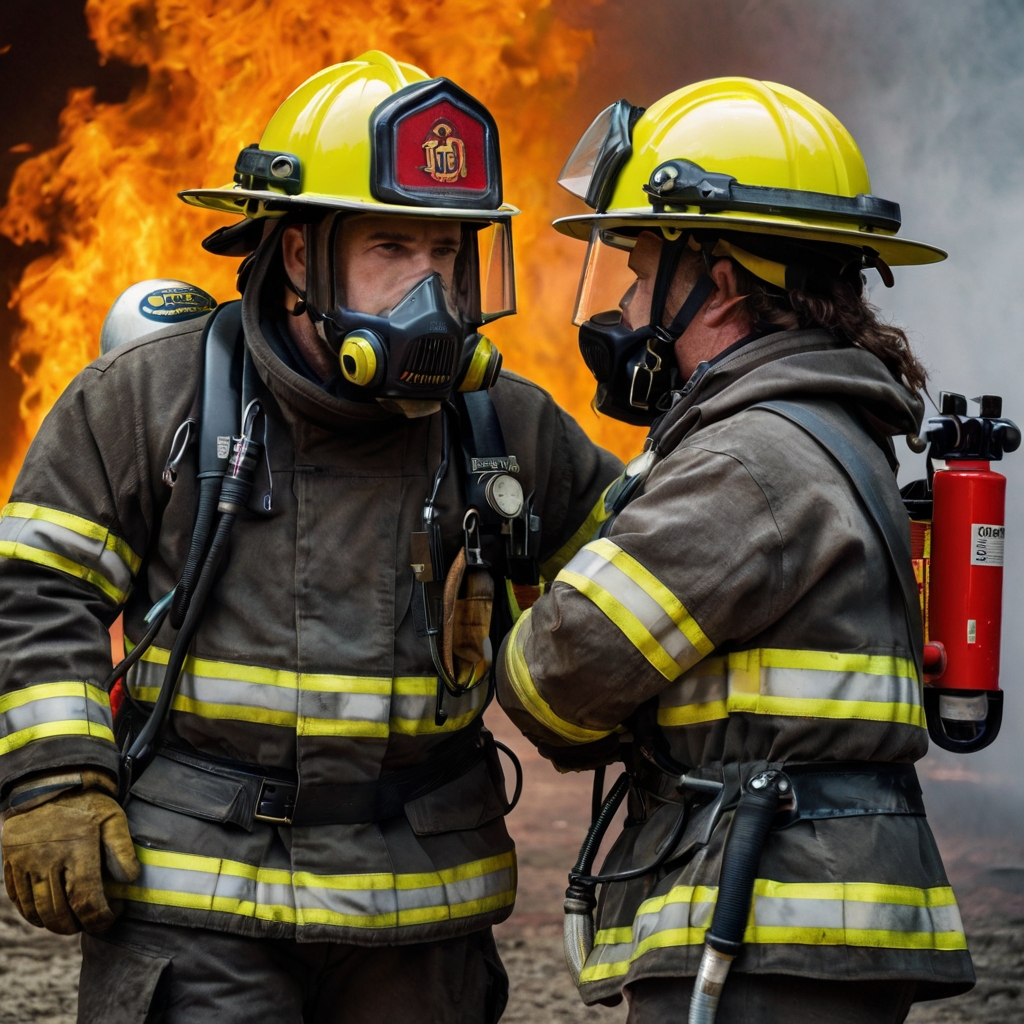 can firefighters have long hair