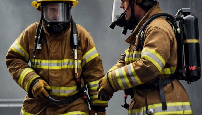 can firefighters have long hair