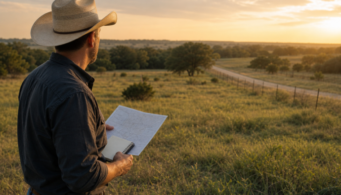 buying rural land in North Texas